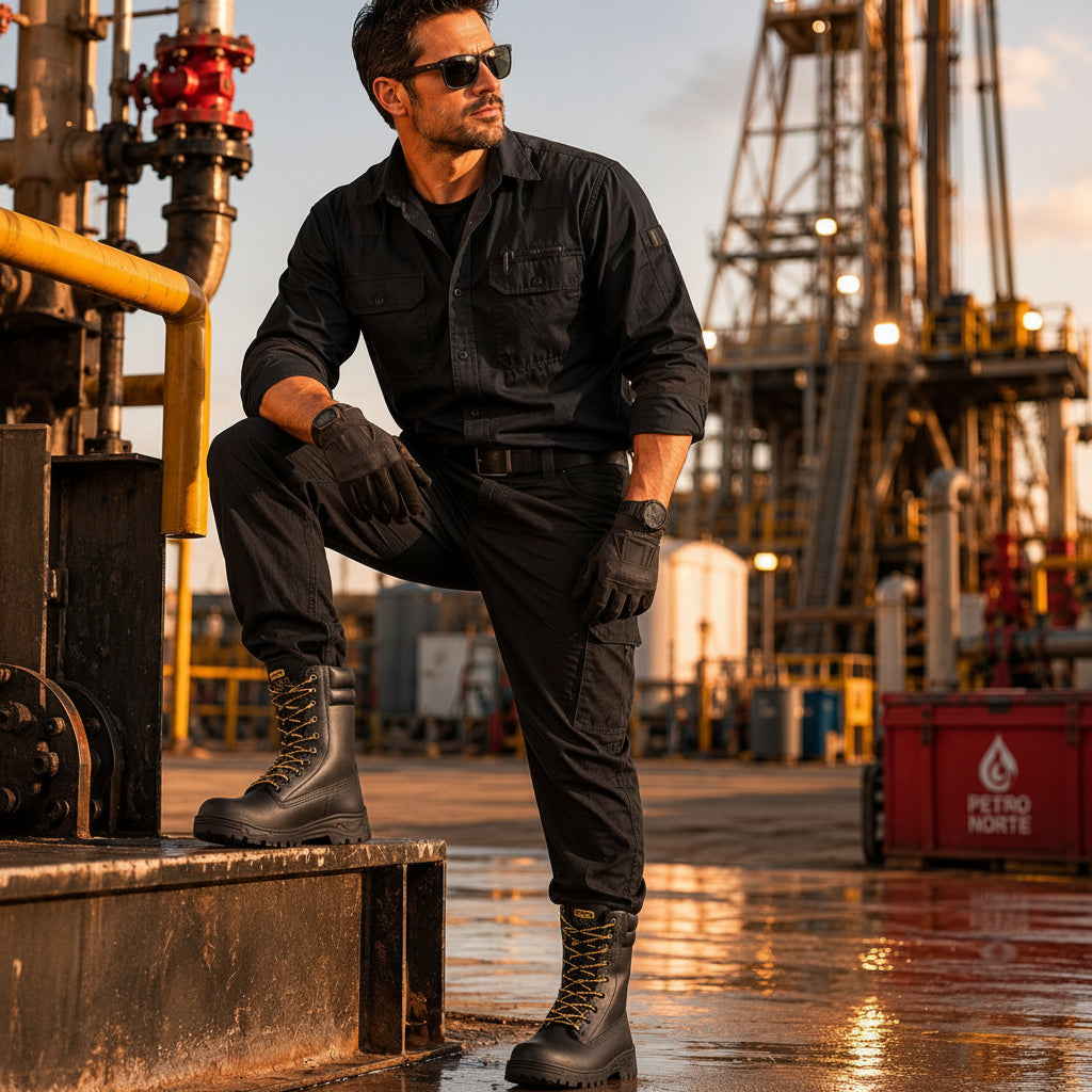 Bota Roper Industrial Fiorella MX de Piel | Resistente, Cómoda y Durable para Trabajo Pesado