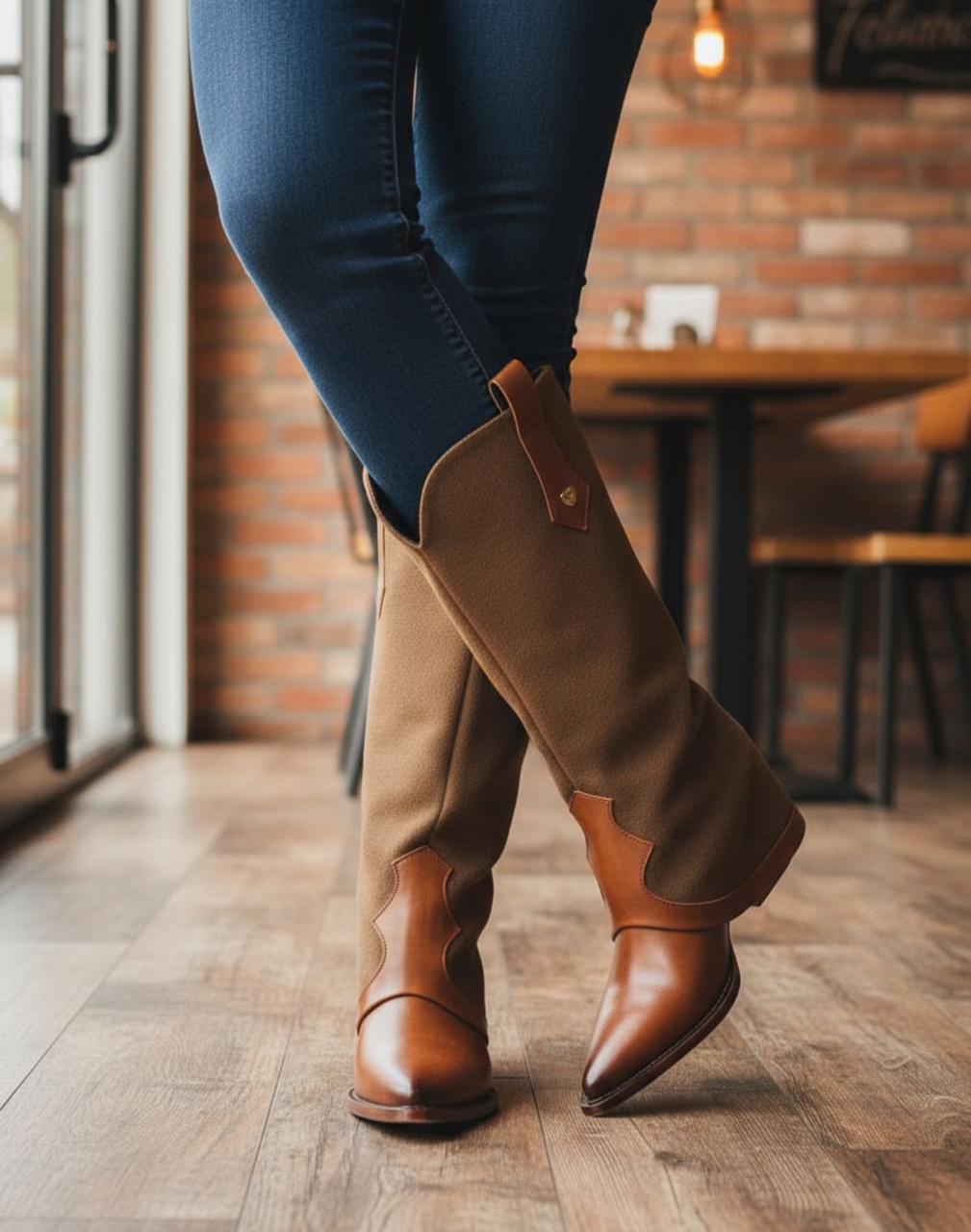 Botas Alta Nashville Café 1006