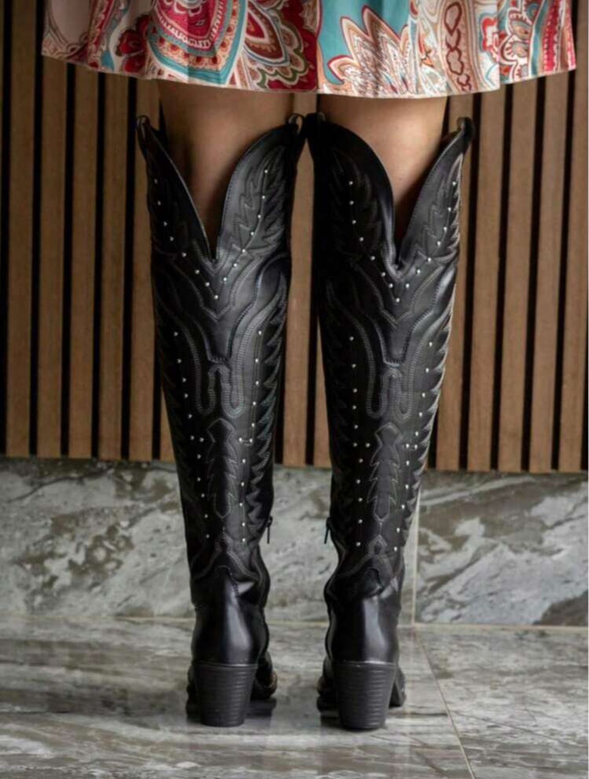 Botas Dakota Negro Cowboy 1008