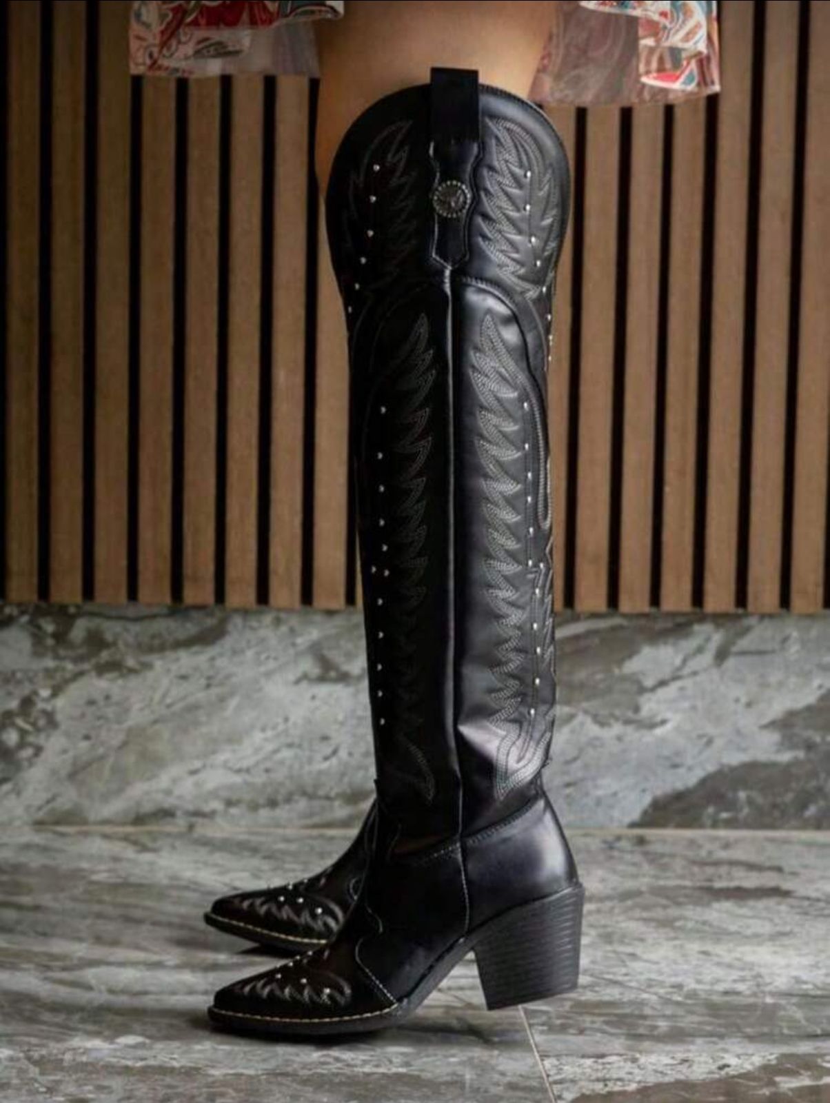 Botas Dakota Negro Cowboy 1008