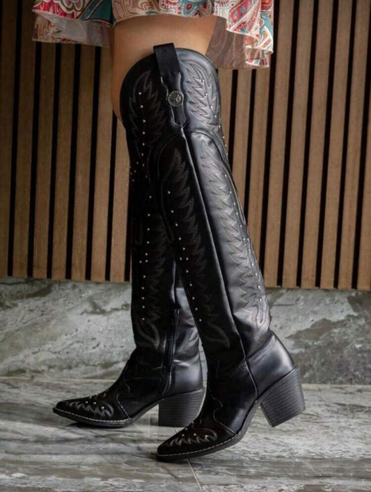 Botas Dakota Negro Cowboy 1008