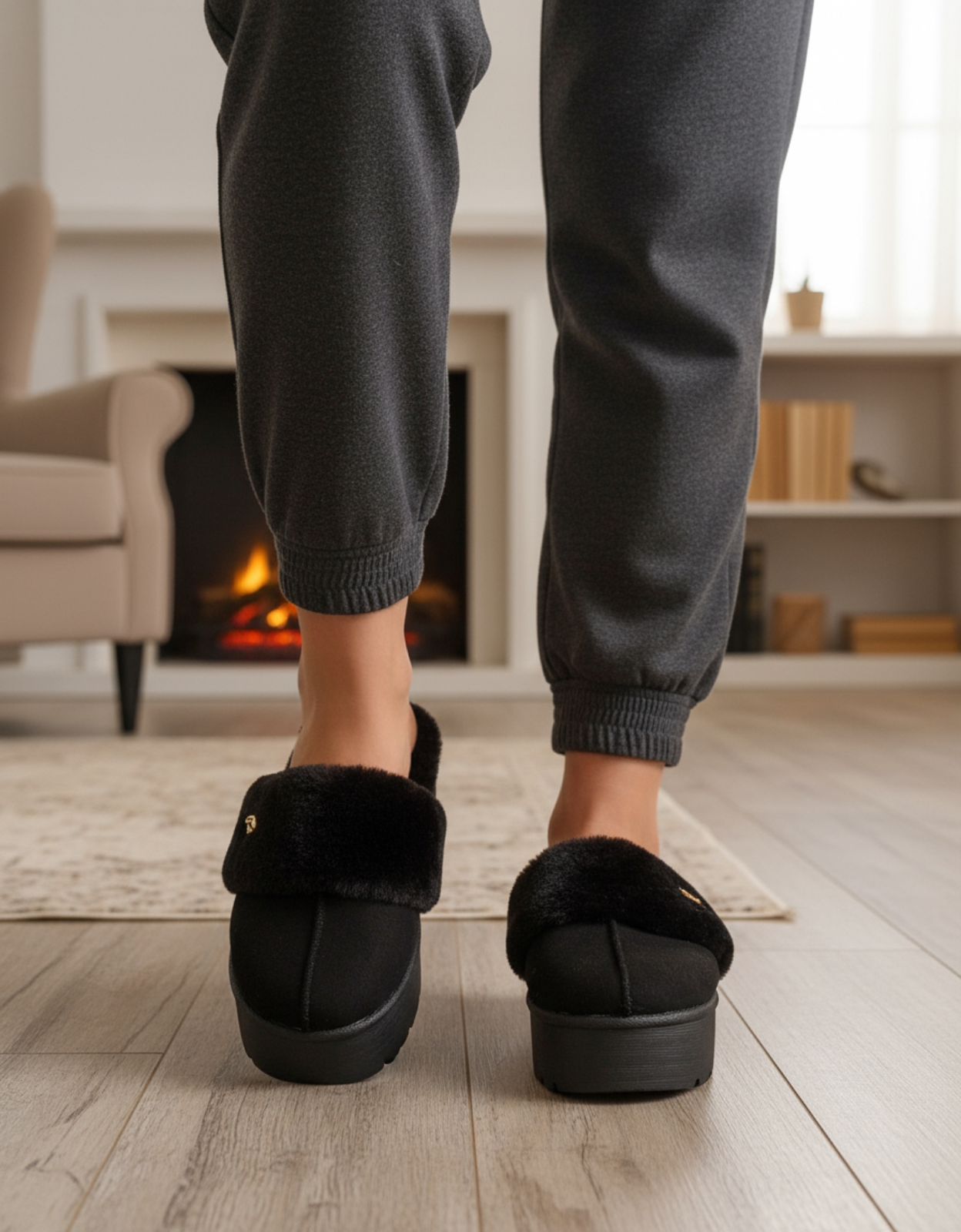 UGGS Clasicos Sandalia Negro 1010