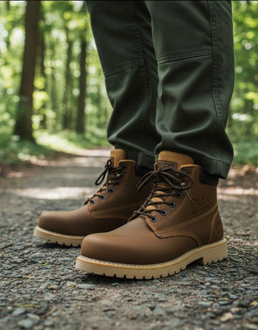 Bota Industrial Pleg Working Piel Café 1012