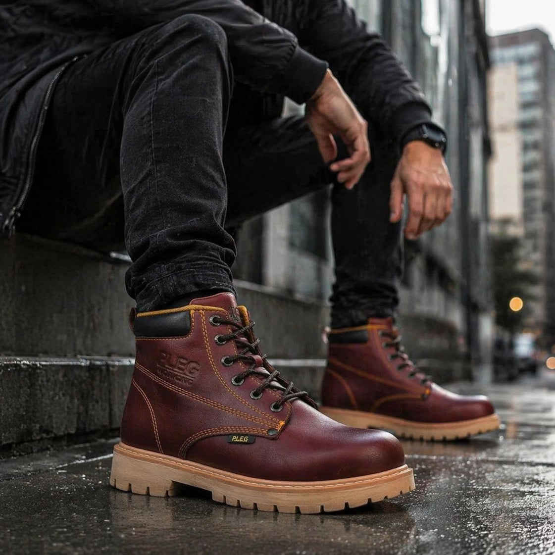 Botas de Trabajo Pleg Working Coloridas con Suela Cocida