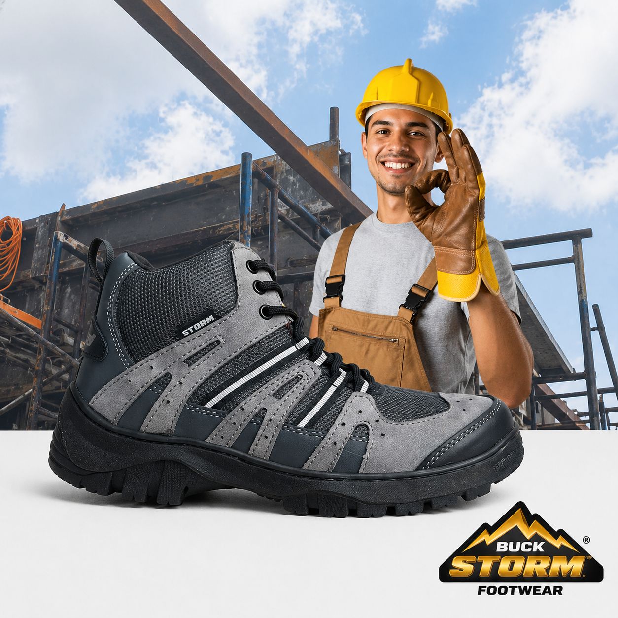 Botas Storm de Gamuza con Casquillo de Poliamida