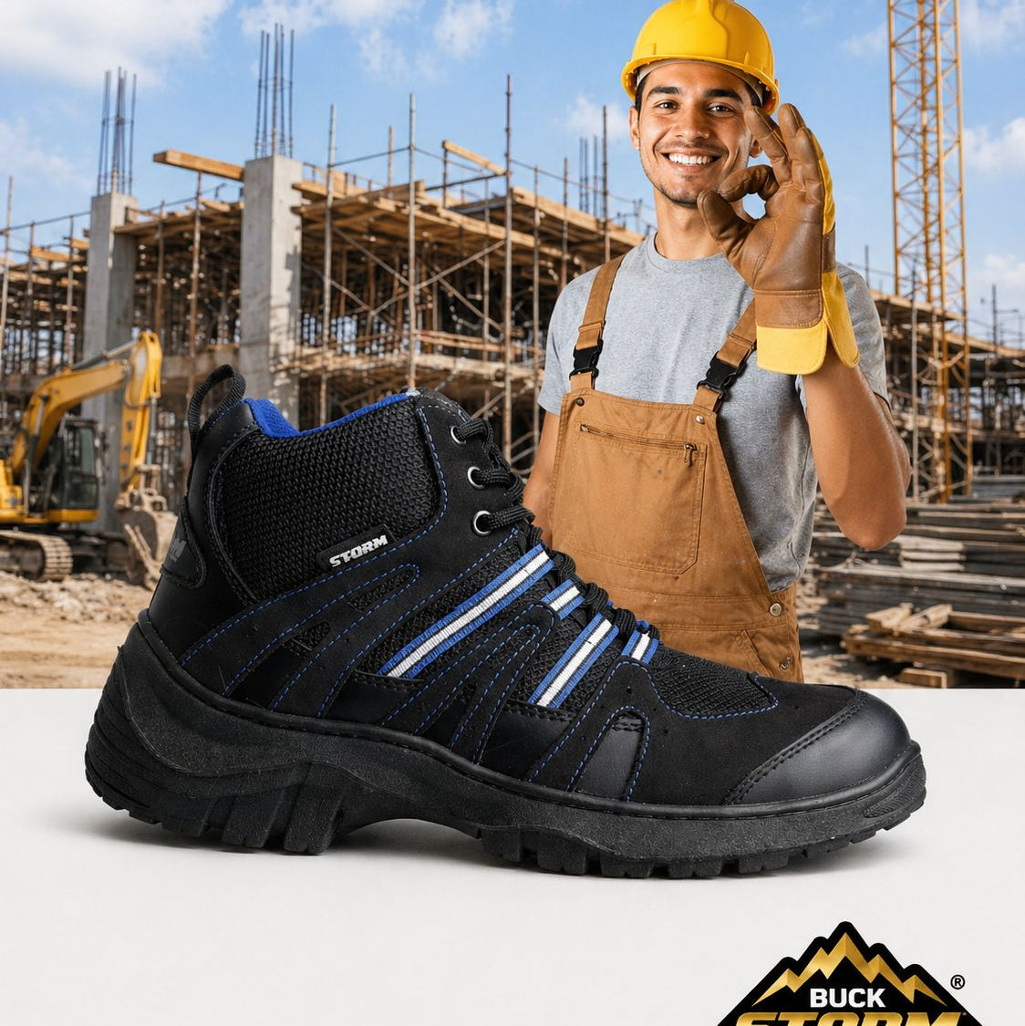 Botas Storm de Gamuza con Casquillo de Poliamida