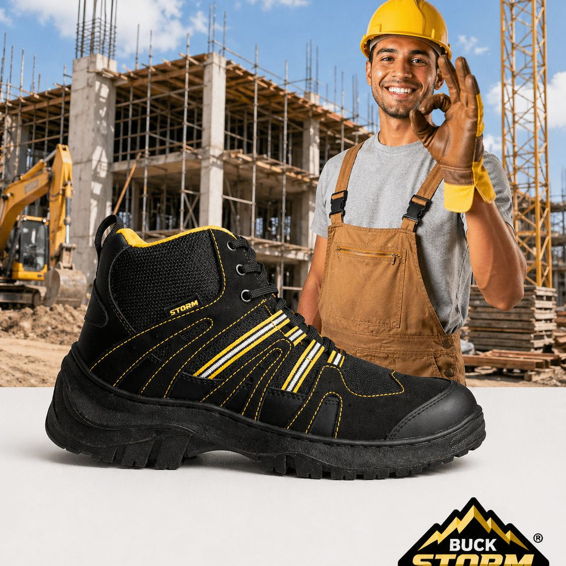 Botas Storm de Gamuza con Casquillo de Poliamida