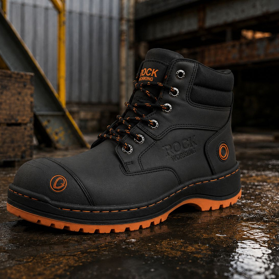 Botas Rock Working con Casquillo de Acero para Hombre