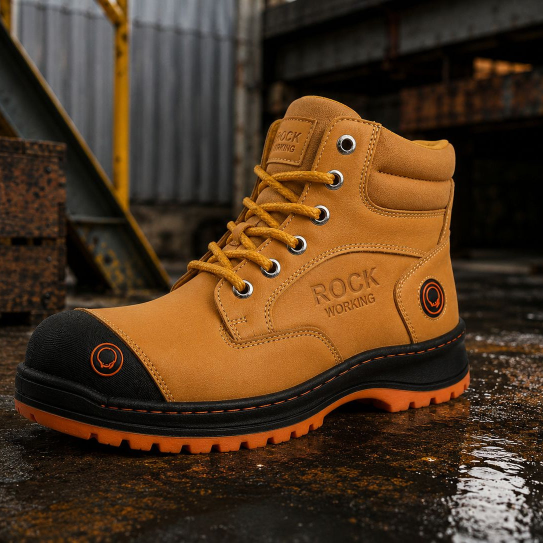 Botas Rock Working con Casquillo de Acero para Hombre