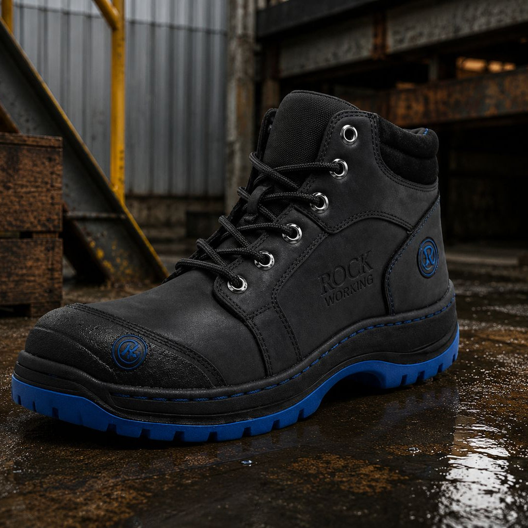 Botas Rock Working con Casquillo de Acero para Hombre