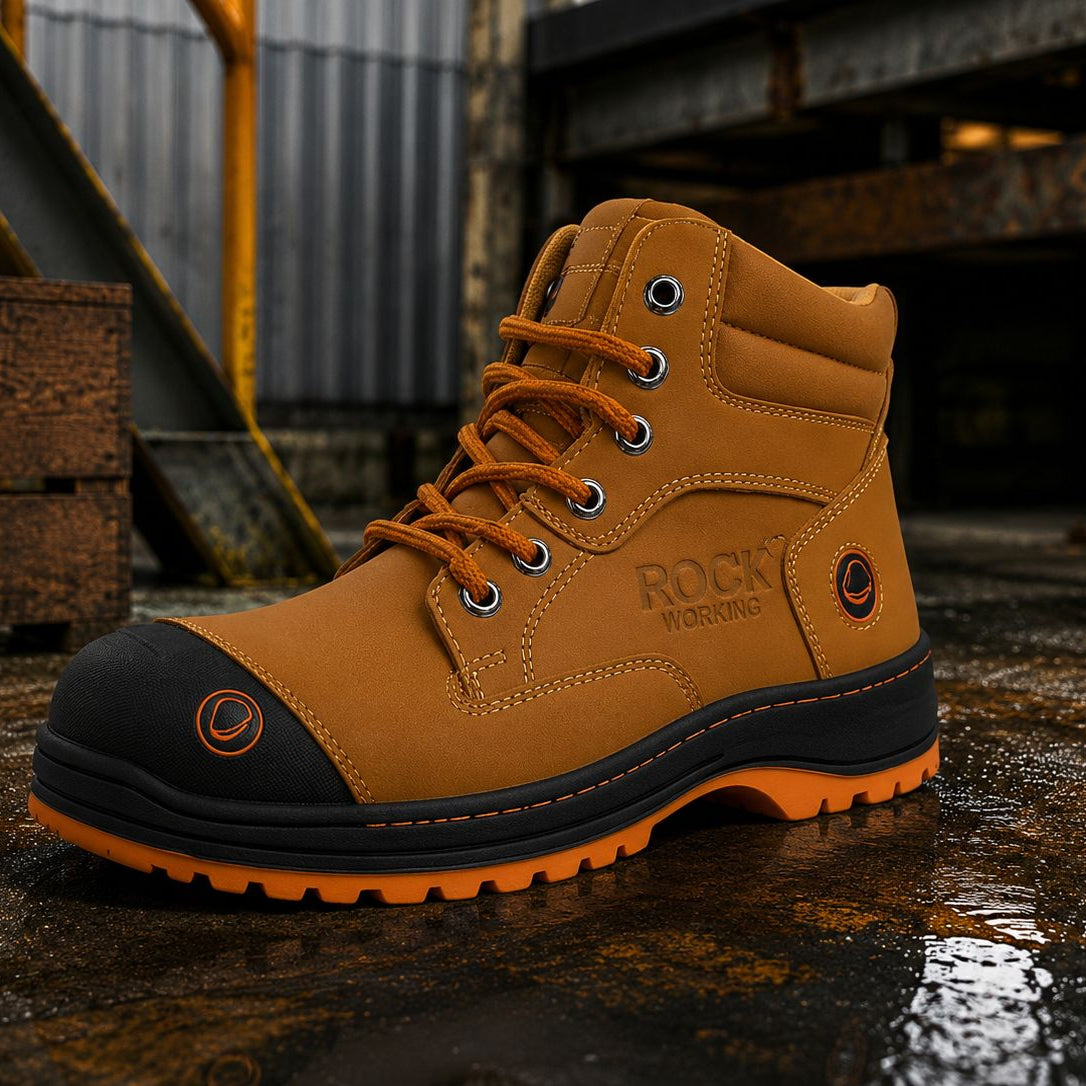 Botas Rock Working con Casquillo de Acero para Hombre