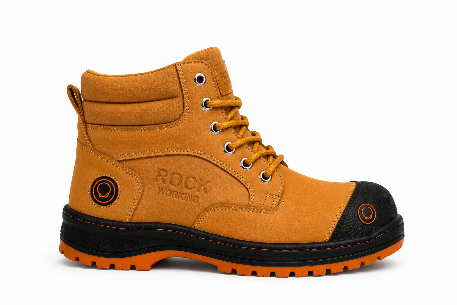 Zapatos de Seguridad Rock Working Hombre Negros | Casquillo Acero | FIORELLA MX