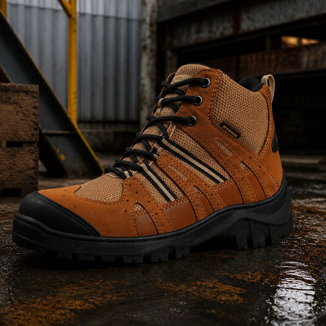 Botas Dieléctricas Storm de Gamuza Café