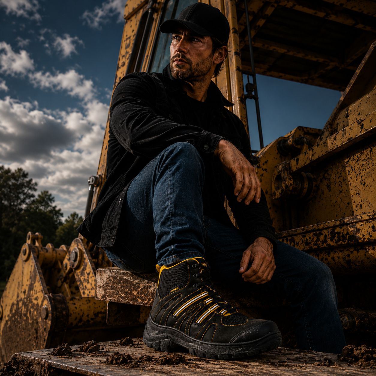Bota de Seguridad Storm Dieléctrica Gamuza Hombre | Casquillo Poliamida | FIORELLA MX