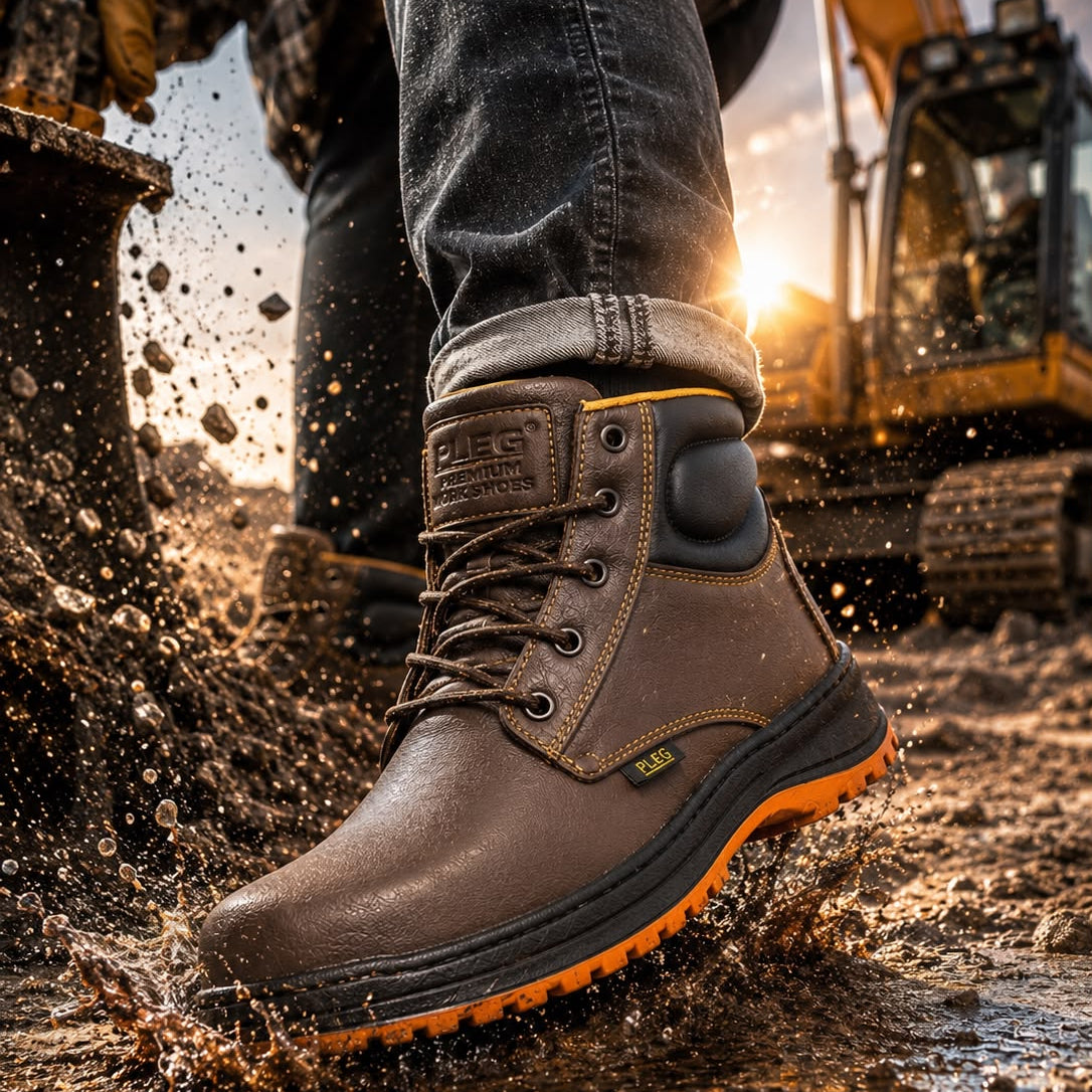 Bota de Trabajo Pleg Working Casquillo de Acero | Suela Hule Cocida | FIORELLA MX