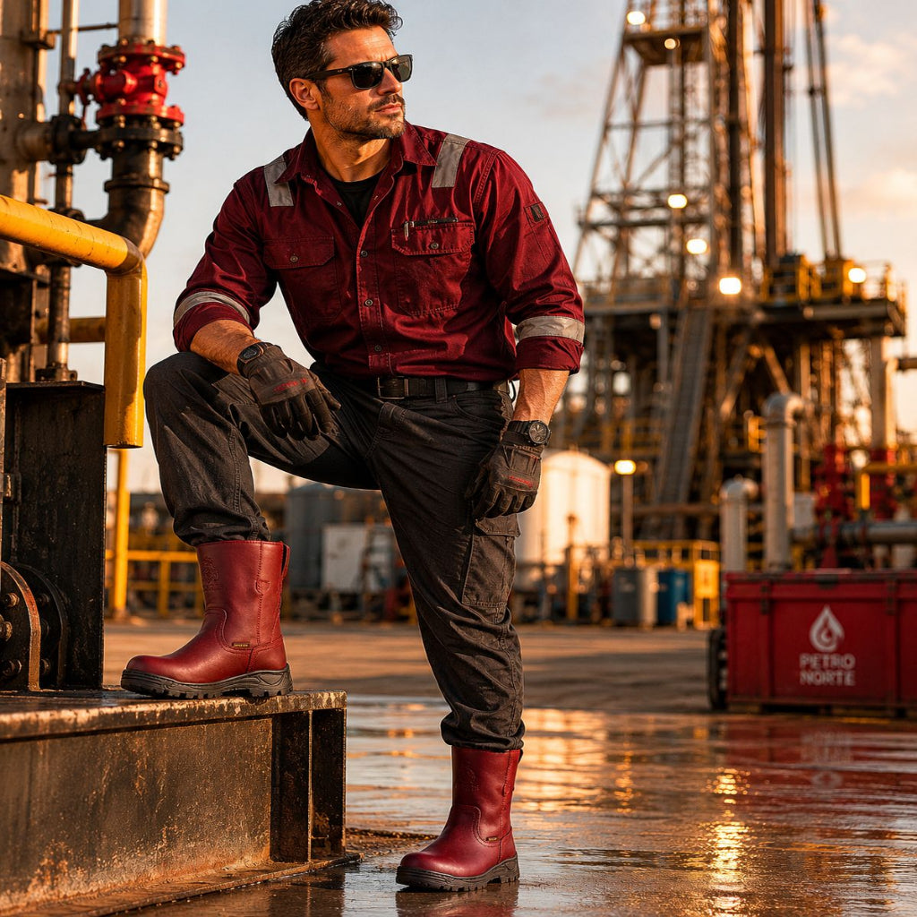Bota Roper Industrial Fiorella MX de Piel | Resistente, Cómoda y Durable para Trabajo Pesado