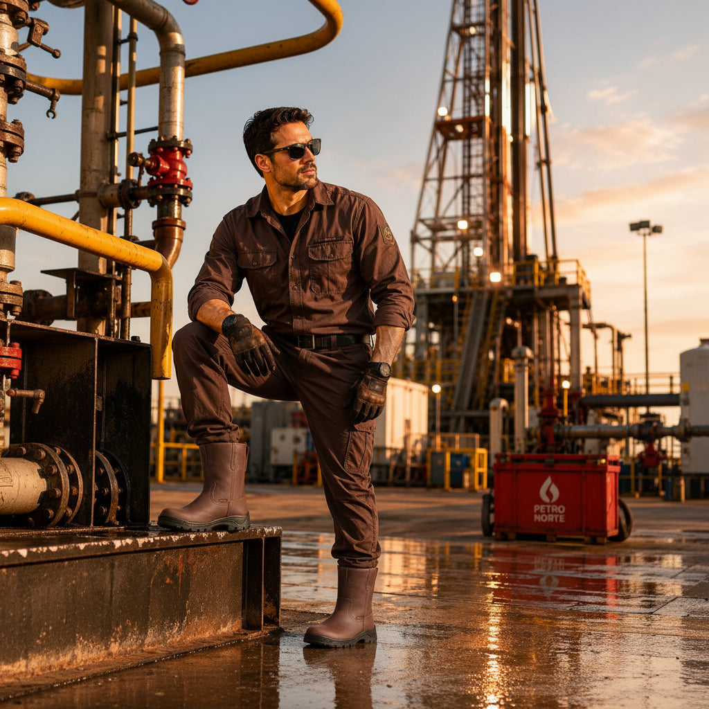 Bota Roper Industrial Fiorella MX de Piel | Resistente, Cómoda y Durable para Trabajo Pesado