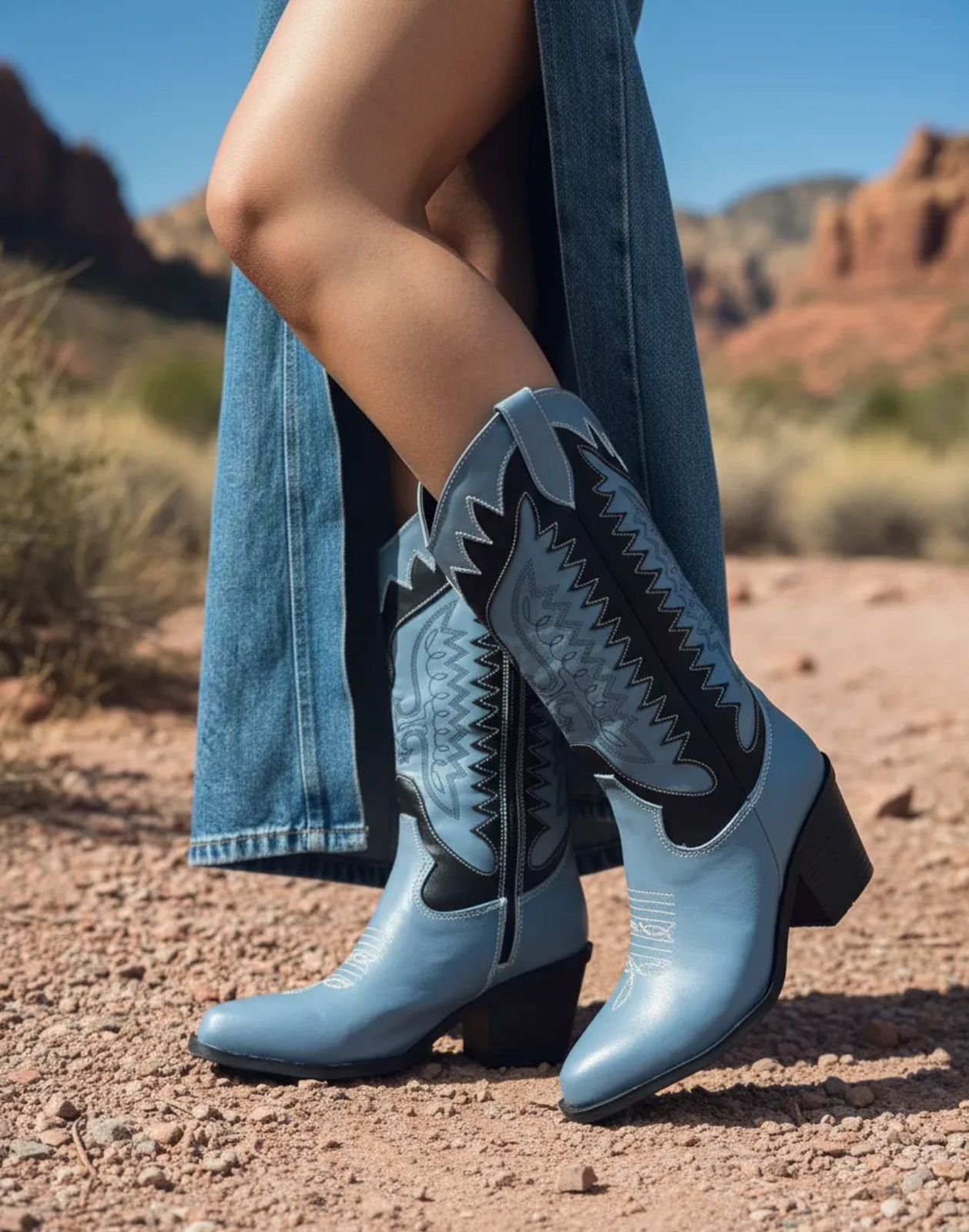 Bota Alta Sierra Azul 1016