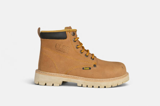 Bota De Trabajo Pleg Working Liso Con Suela Hule Cocida Coloridos