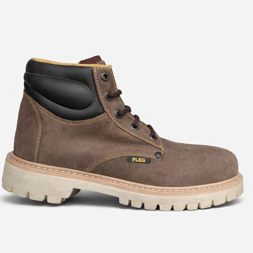 Bota de Trabajo Pleg Working Cuello Ancho | Suela Hule Cocida | FIORELLA MX