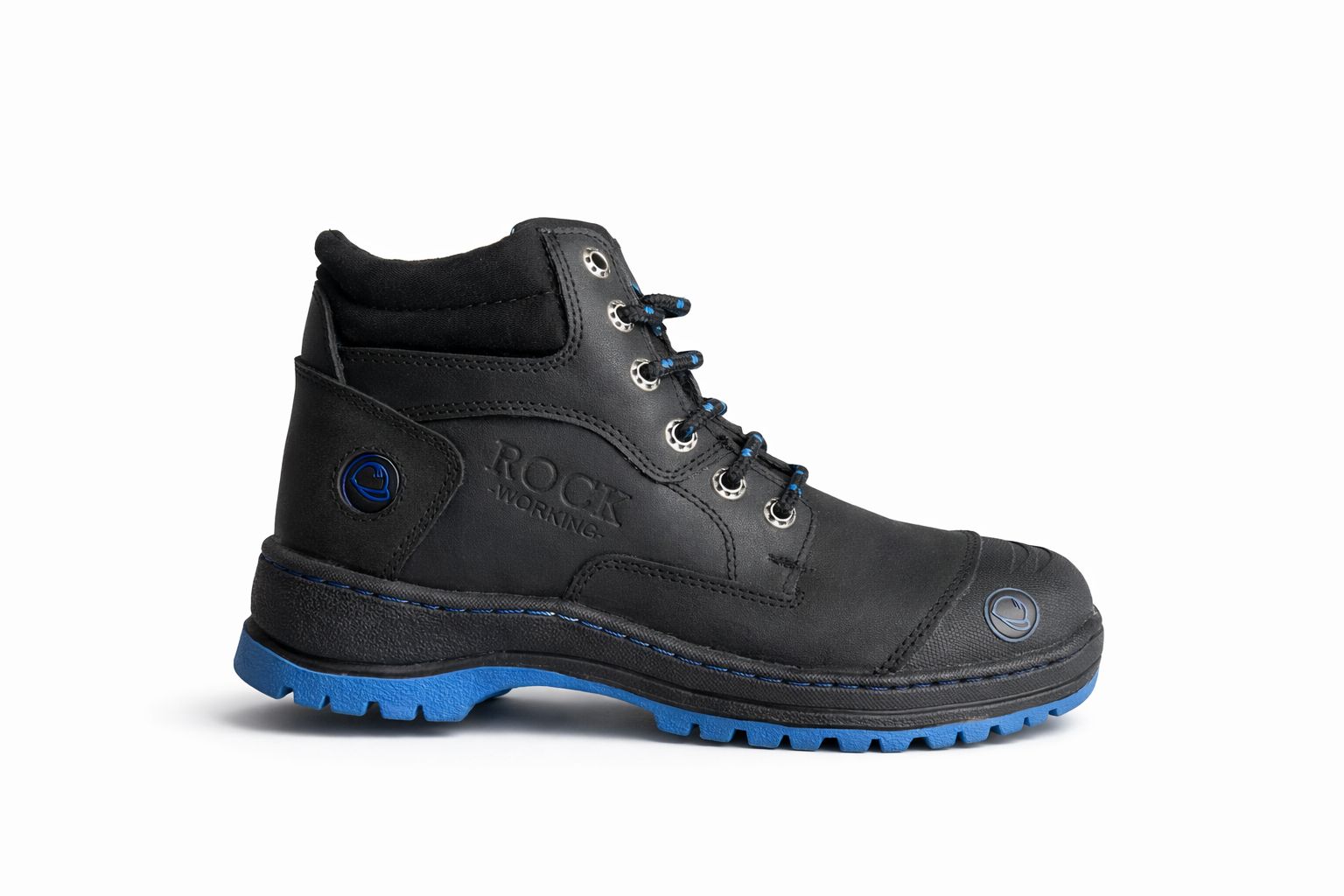 Zapatos de Seguridad Rock Working Hombre Negros | Casquillo Acero | FIORELLA MX