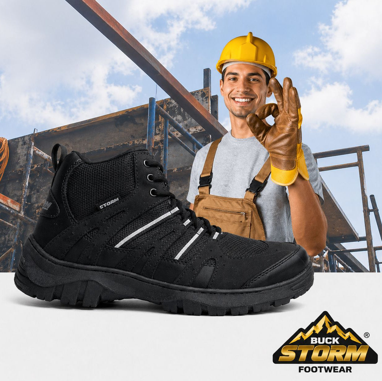 Botas Storm de Gamuza con Casquillo de Poliamida