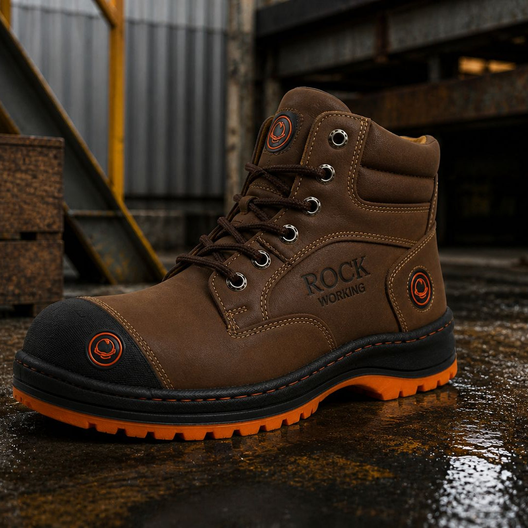 Botas Rock Working con Casquillo de Acero para Hombre