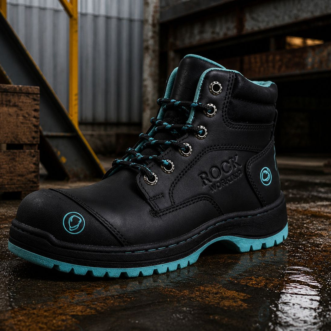 Botas Rock Working con Casquillo de Acero para Hombre