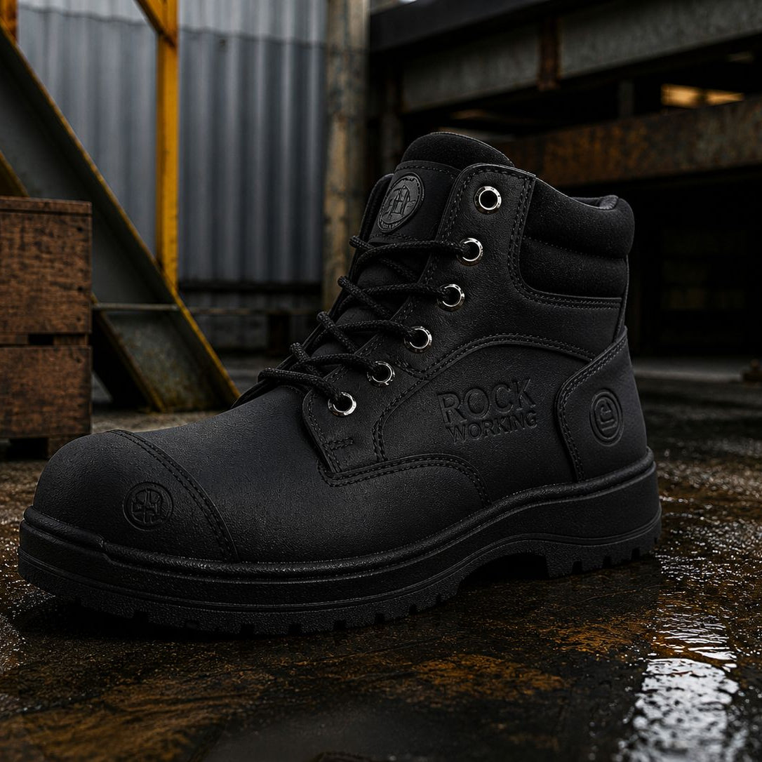 Botas Rock Working con Casquillo de Acero para Hombre