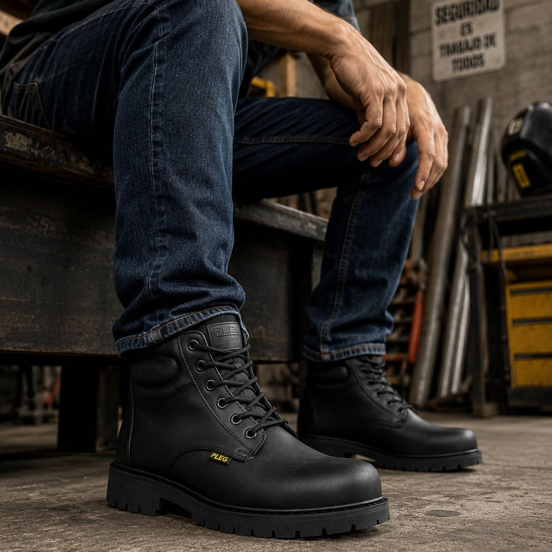 Botas de Trabajo Pleg Working de Cuello Ancho