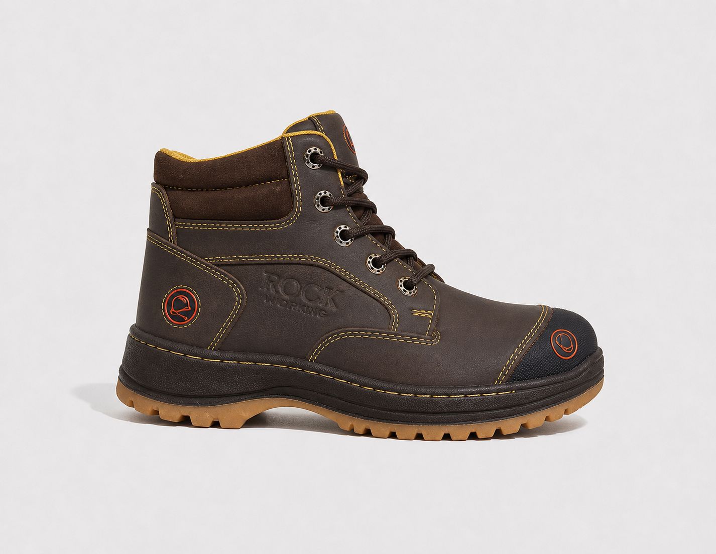 Zapatos de Seguridad Rock Working Hombre Negros | Casquillo Acero | FIORELLA MX