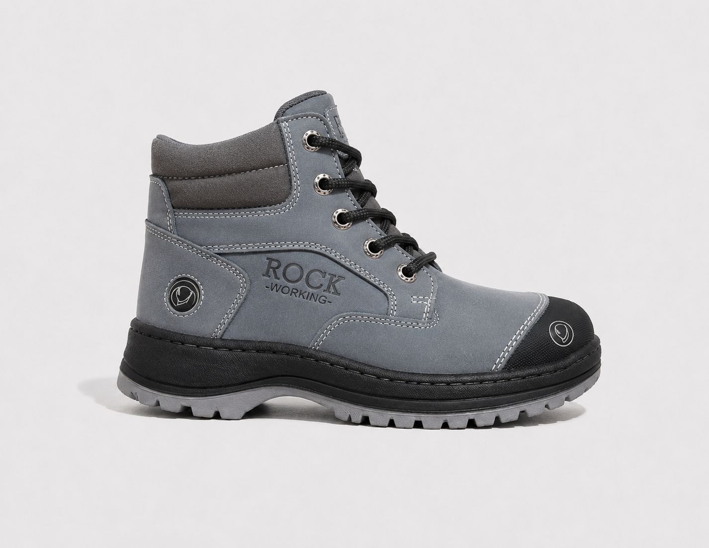 Zapatos de Seguridad Rock Working Hombre Negros | Casquillo Acero | FIORELLA MX