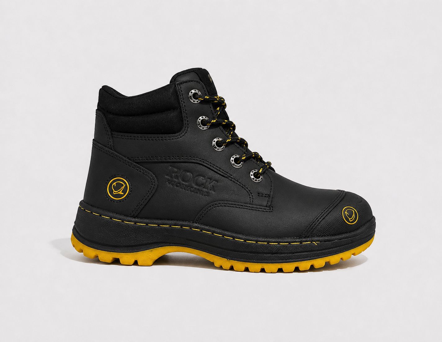 Zapatos de Seguridad Rock Working Hombre Negros | Casquillo Acero | FIORELLA MX