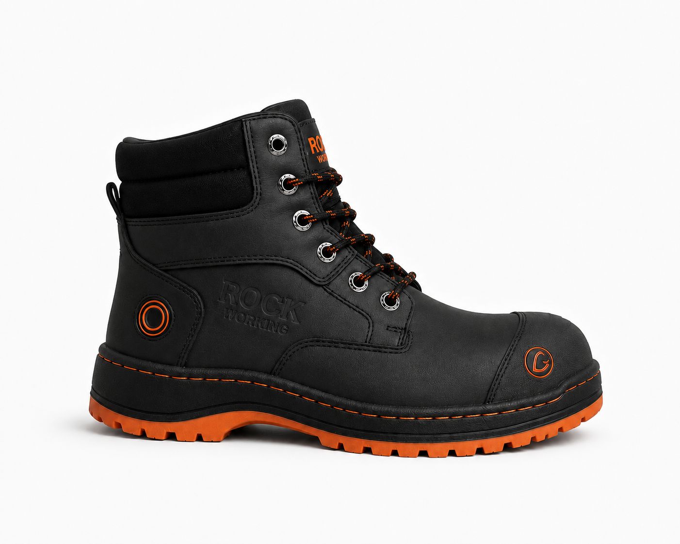 Zapatos de Seguridad Rock Working Hombre Negros | Casquillo Acero | FIORELLA MX
