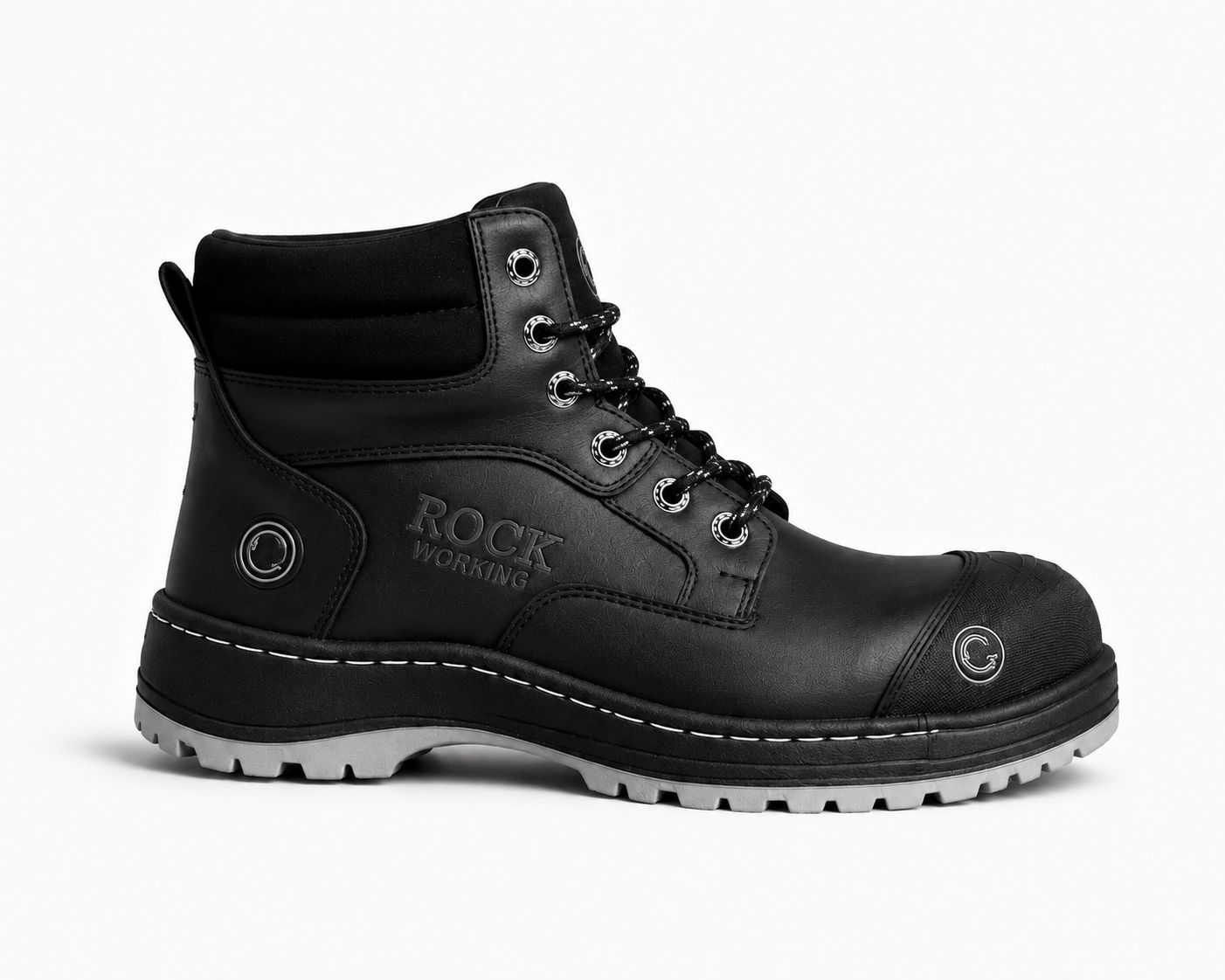 Zapatos de Seguridad Rock Working Hombre Negros | Casquillo Acero | FIORELLA MX