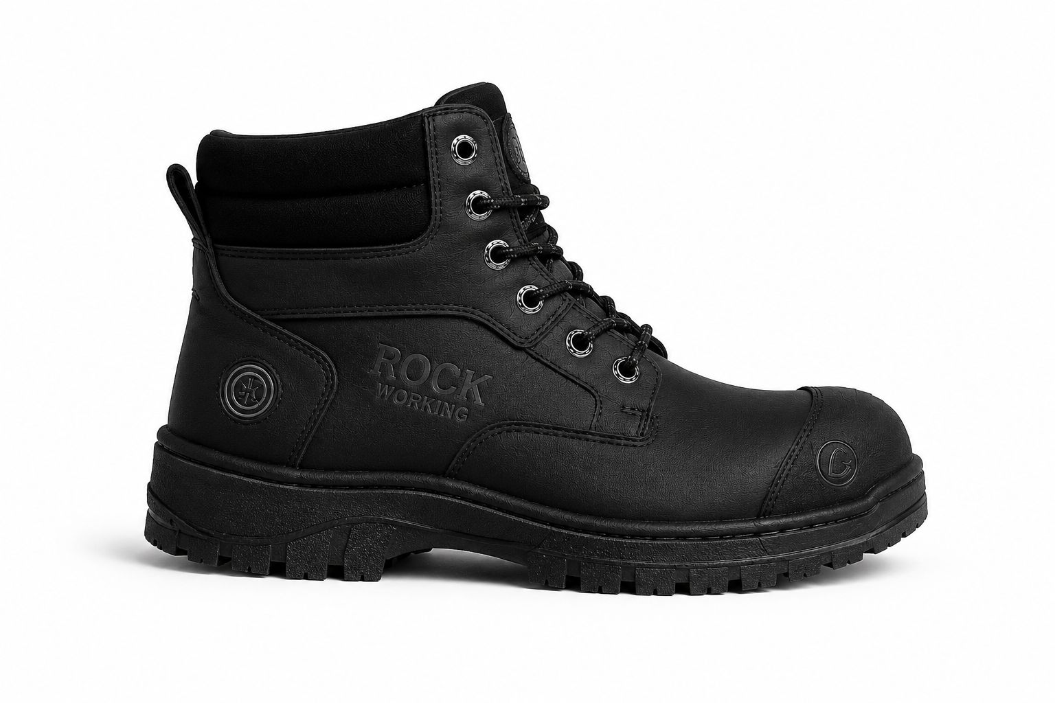 Zapatos de Seguridad Rock Working Hombre Negros | Casquillo Acero | FIORELLA MX