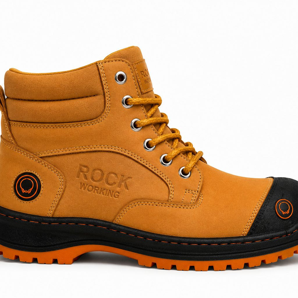 Botas Rock Working con Casquillo de Acero para Hombre