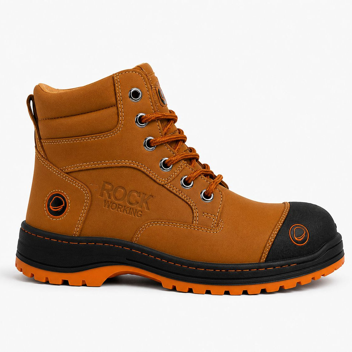 Botas Rock Working con Casquillo de Acero para Hombre