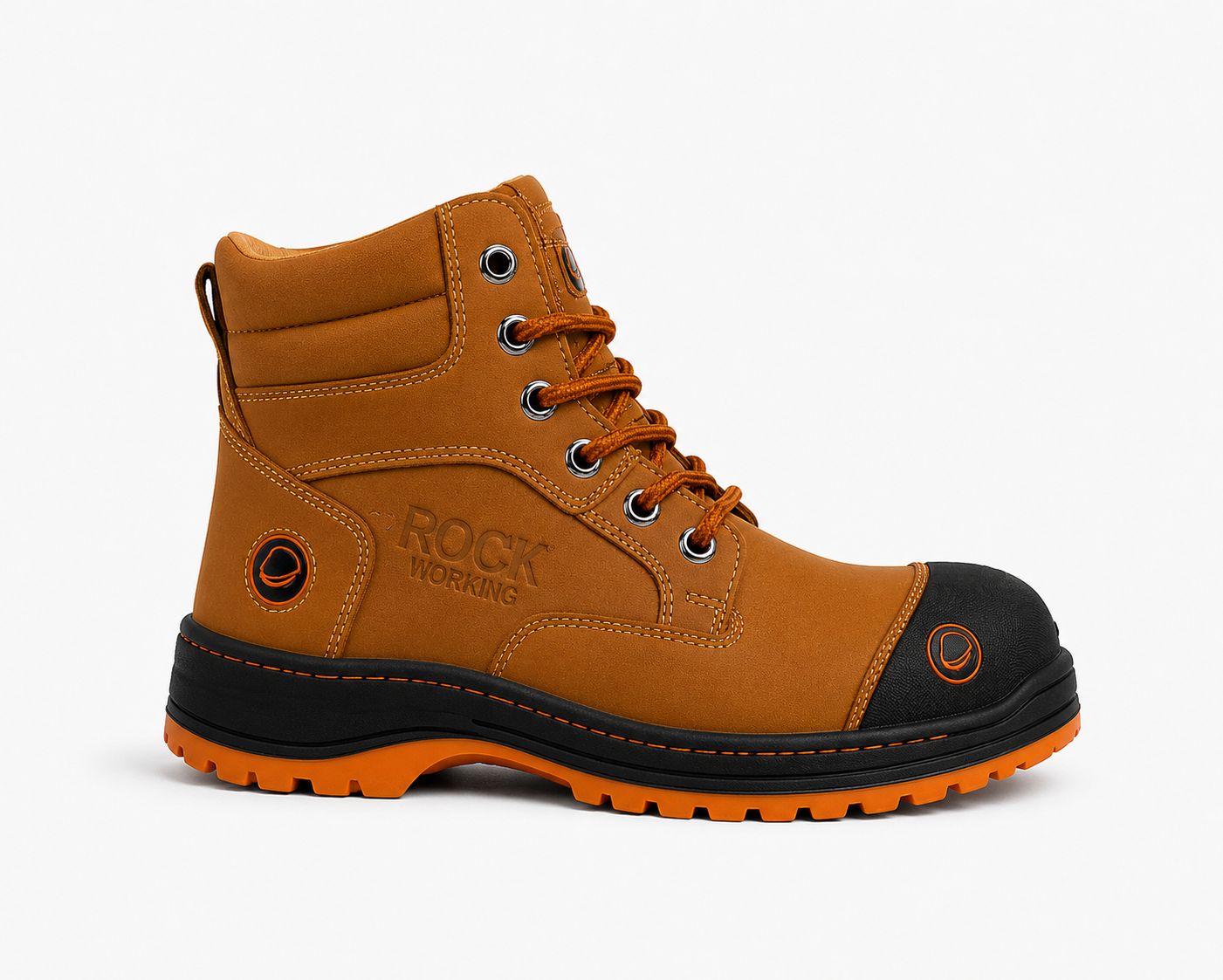 Zapatos de Seguridad Rock Working Hombre Negros | Casquillo Acero | FIORELLA MX
